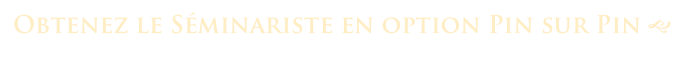 Obtenez le Séminariste en option Pin sur Pin g